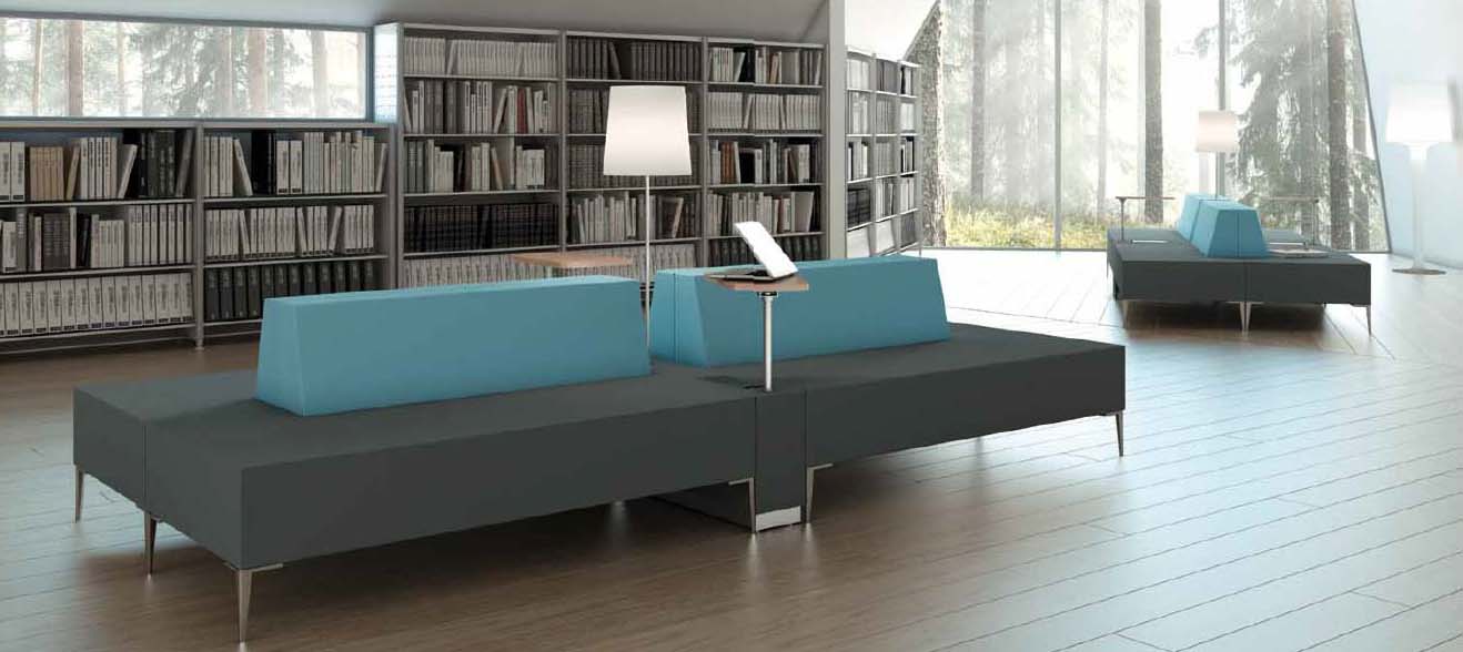 Salas de espera, recepción, sofas modulares