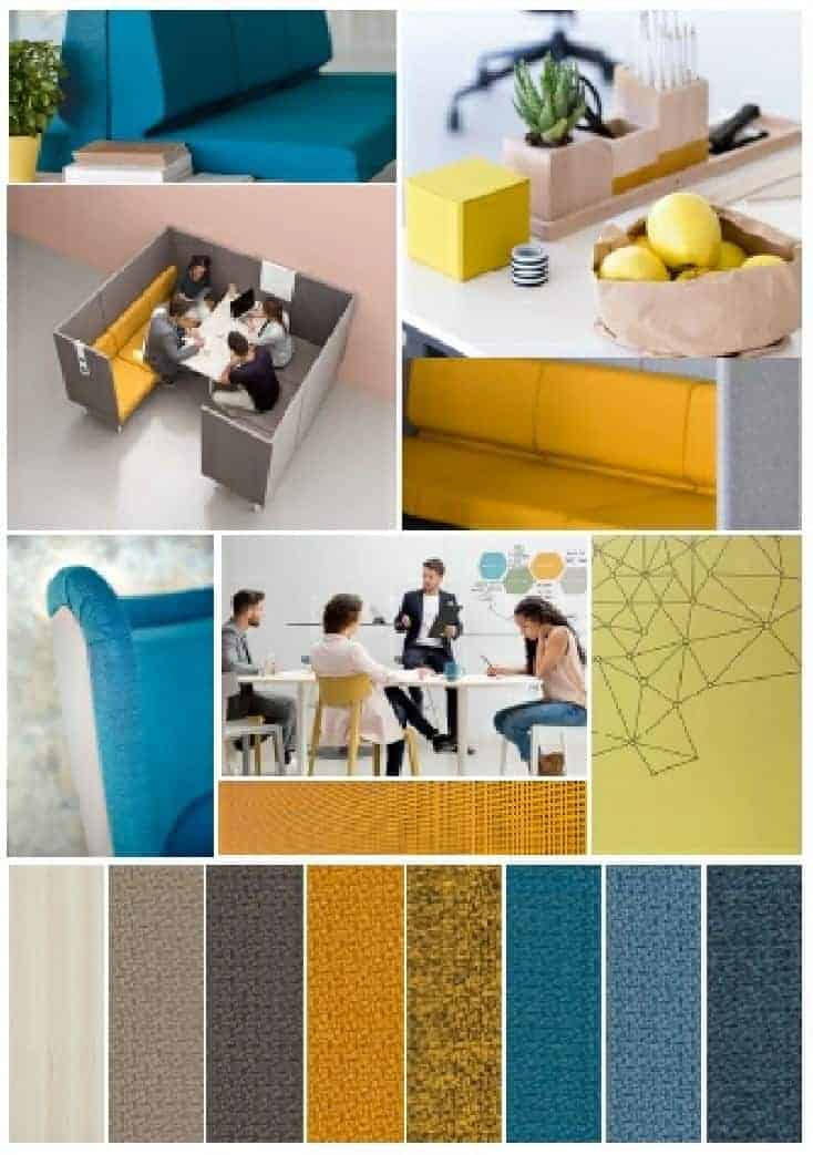 El mueble de oficina colaborativo Módulos de descanso de oficina
